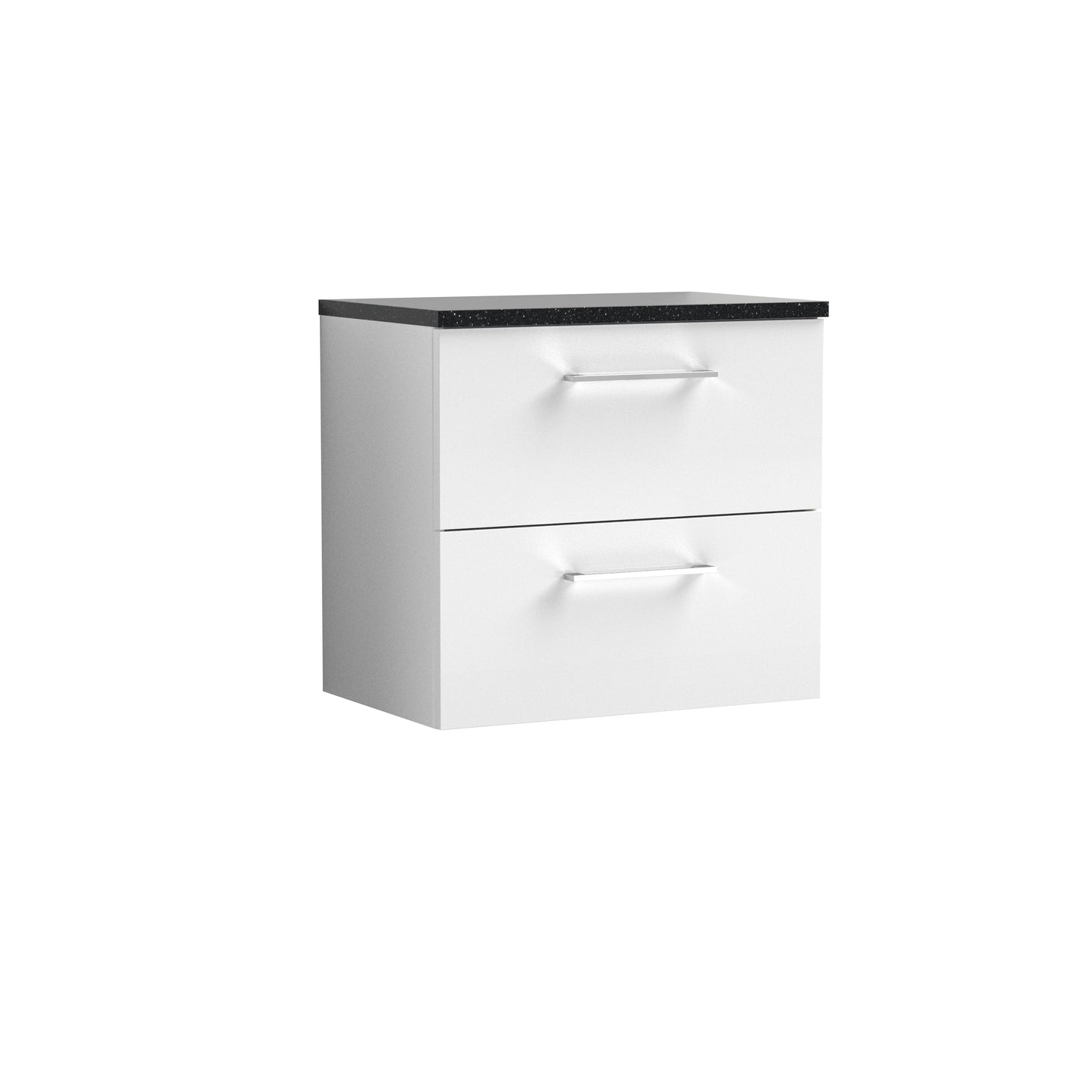 Nuie Arno 600mm Wall Hung 2 Drawer Vanity & Basin/worktop