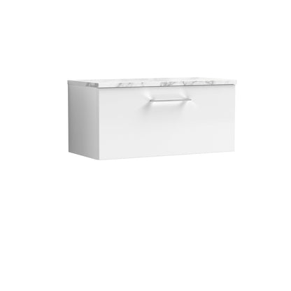 Nuie Arno 800mm Wall Hung 1 Drawer Vanity & Basin/worktop