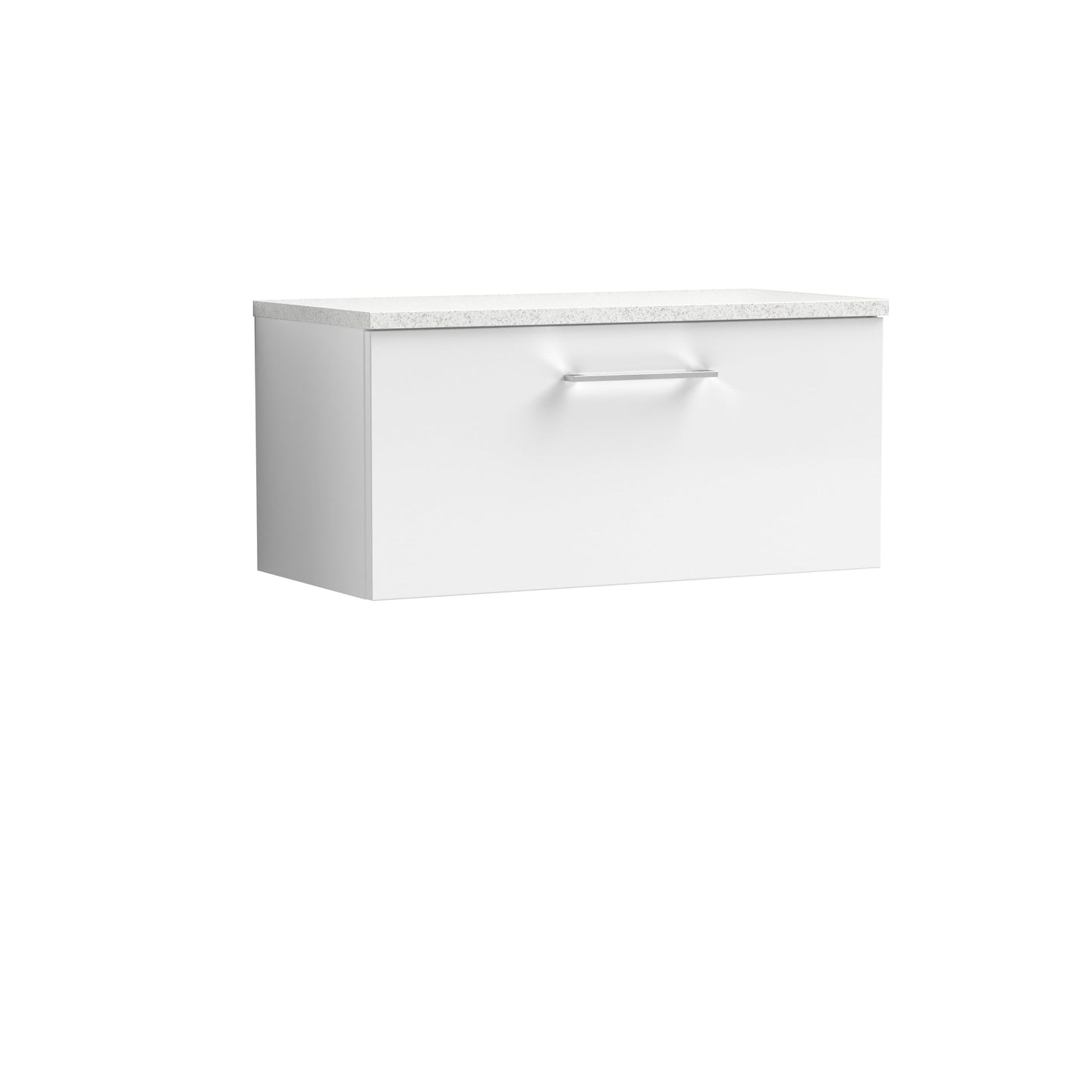 Nuie Arno 800mm Wall Hung 1 Drawer Vanity & Basin/worktop