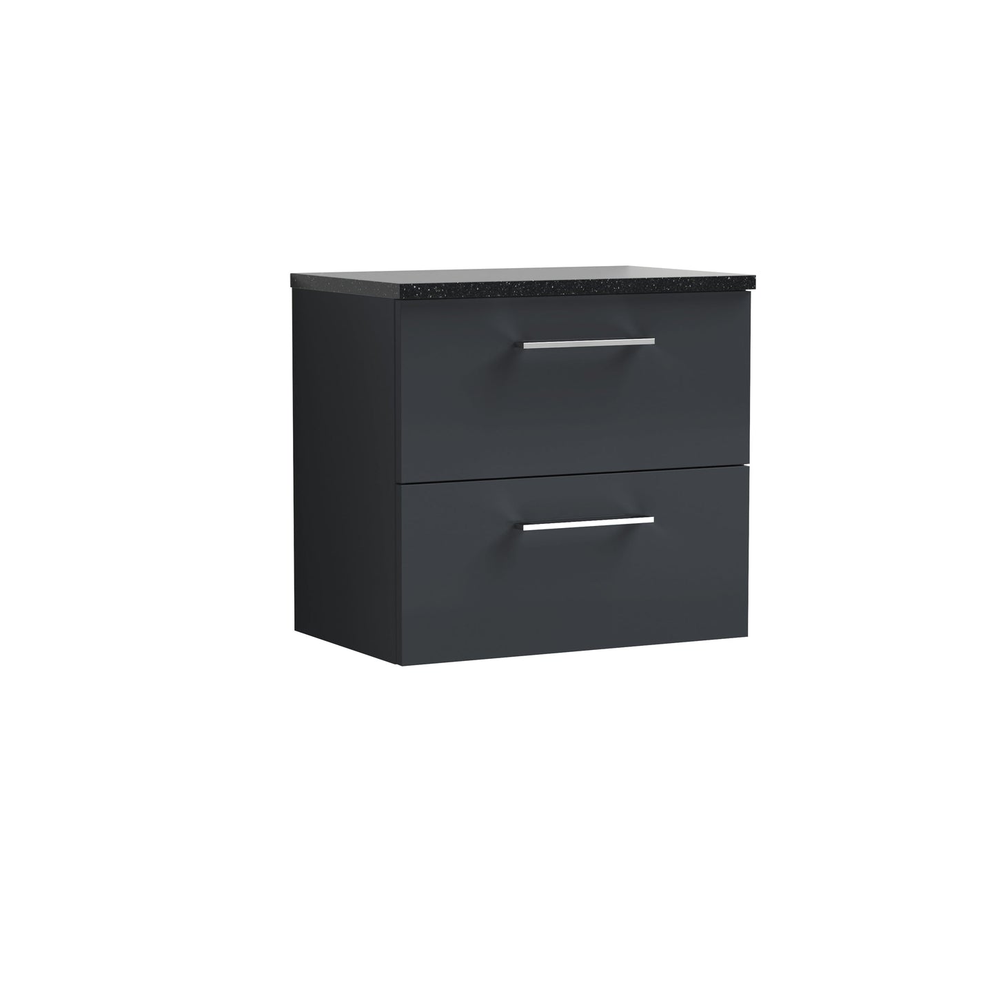 Nuie Arno 600mm Wall Hung 2 Drawer Vanity & Basin/worktop