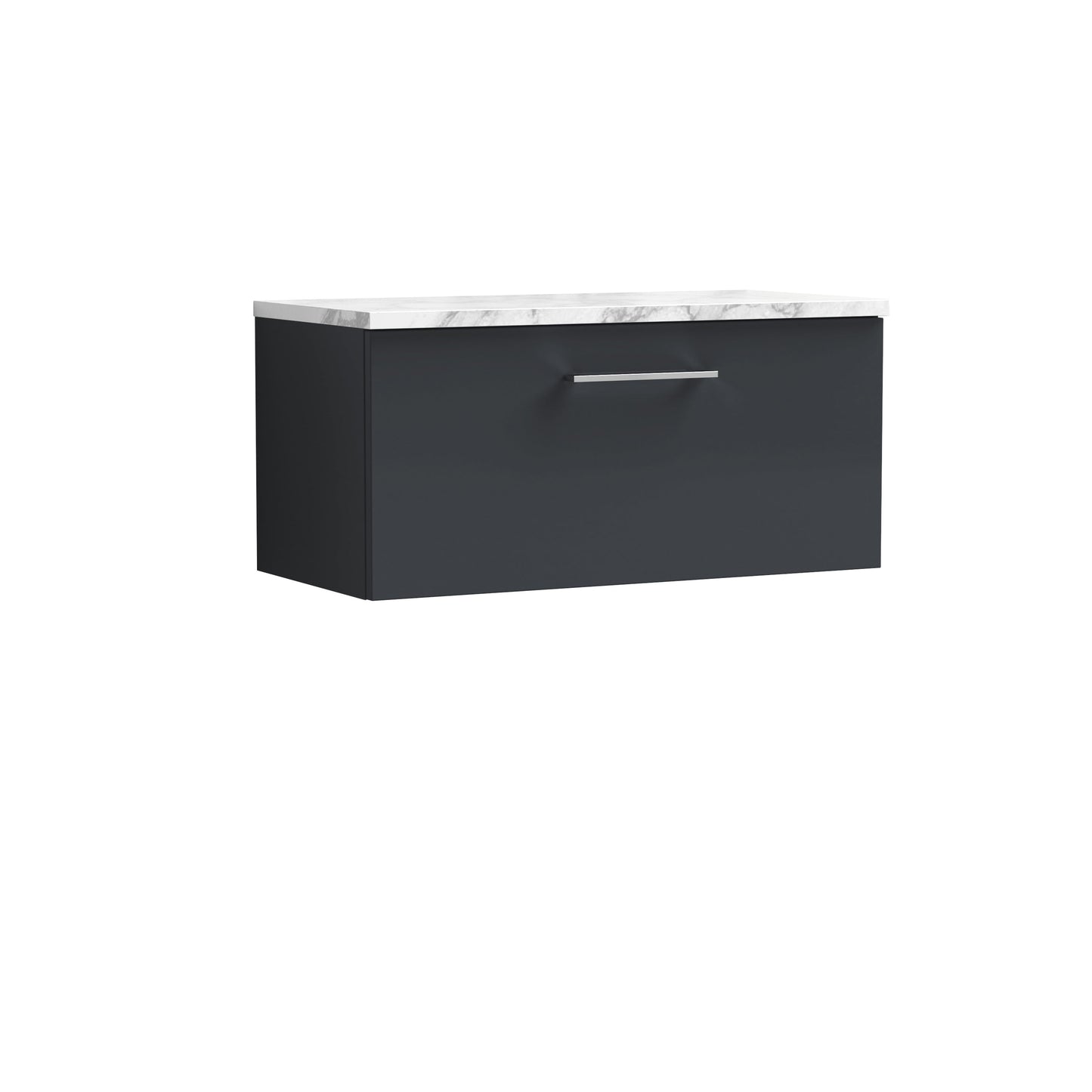 Nuie Arno 800mm Wall Hung 1 Drawer Vanity & Basin/worktop