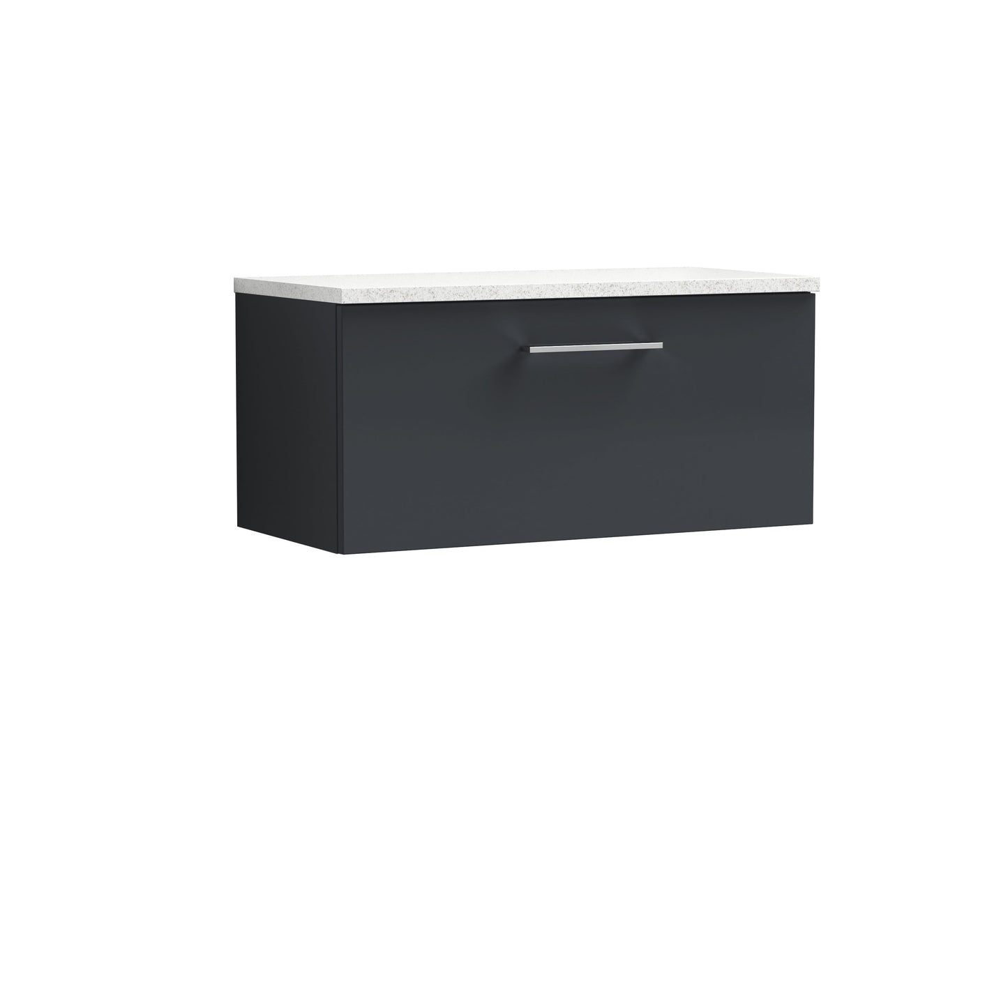 Nuie Arno 800mm Wall Hung 1 Drawer Vanity & Basin/worktop