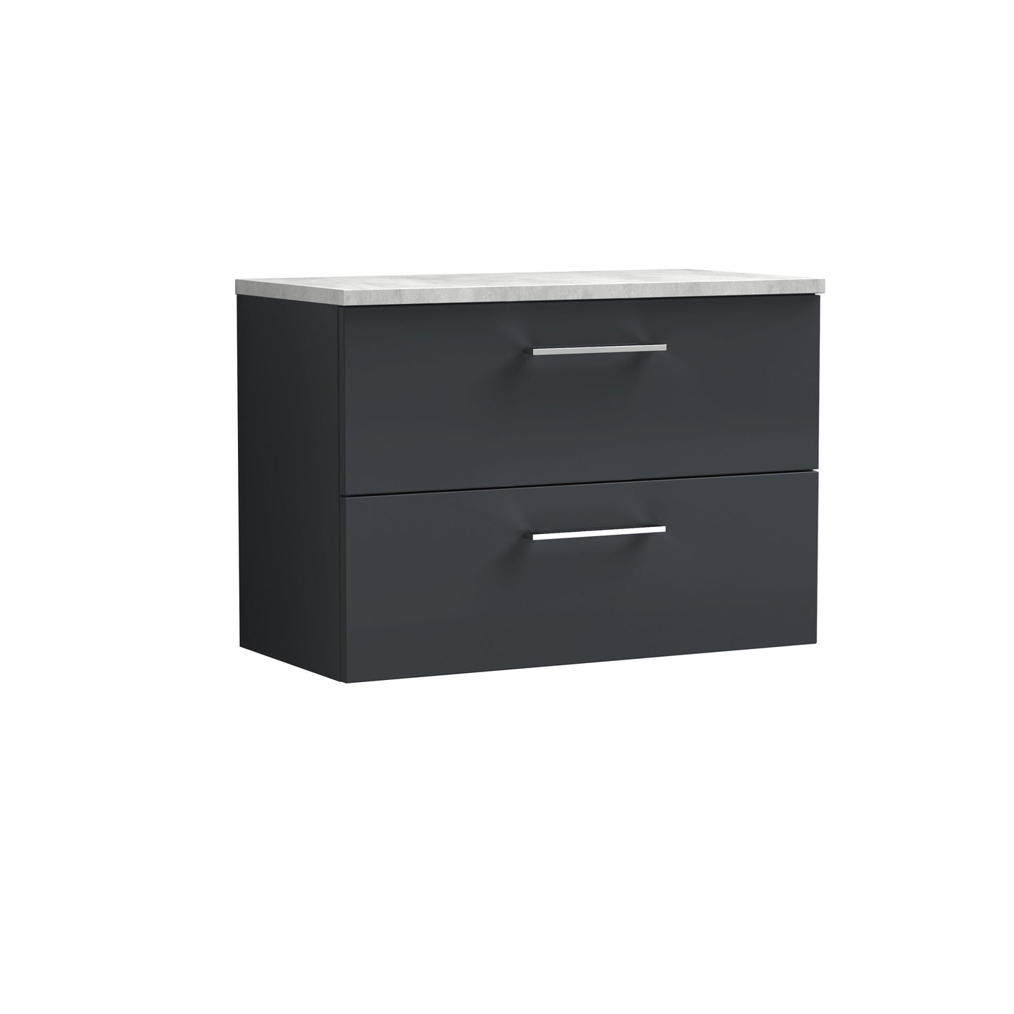 Nuie Arno 800mm Wall Hung 2 Drawer Vanity & Basin/worktop