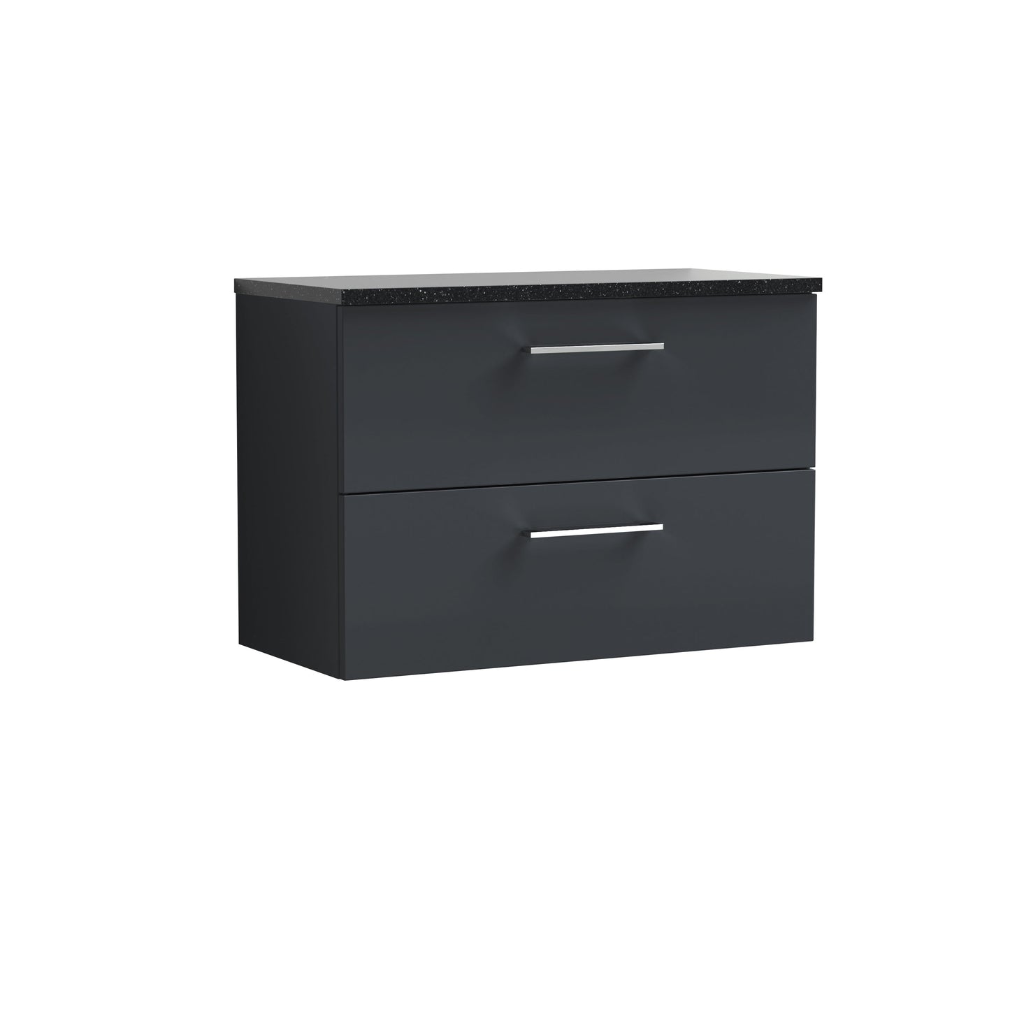 Nuie Arno 800mm Wall Hung 2 Drawer Vanity & Basin/worktop