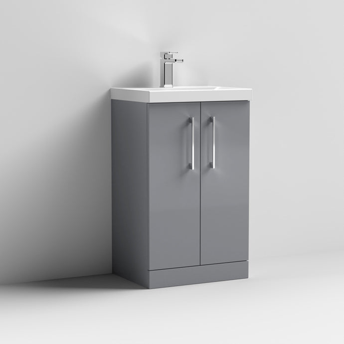 Nuie Arno 500mm Floor Standing 2 Door Vanity & Basin