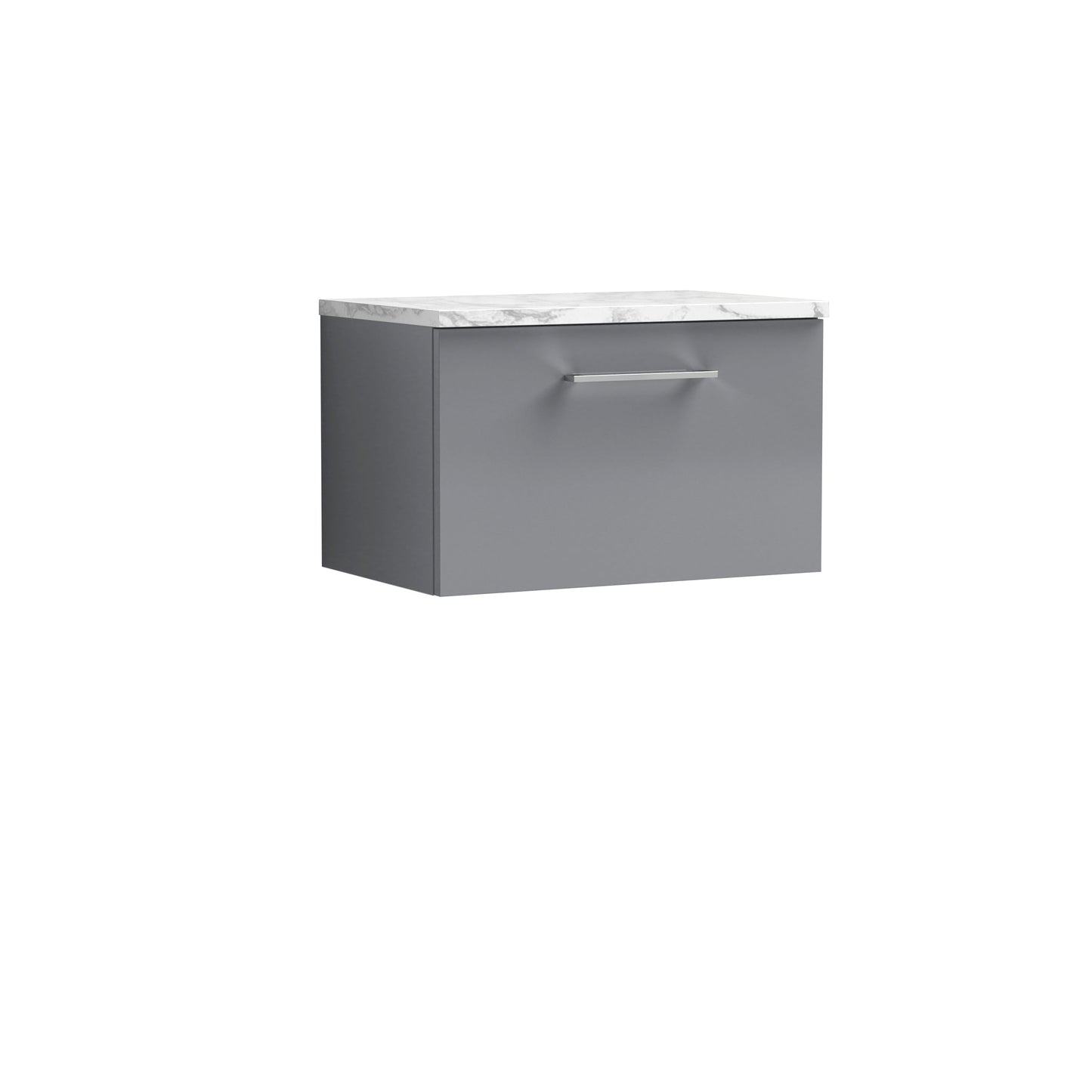 Nuie Arno 600mm Wall Hung 1 Drawer Vanity & Basin/worktop