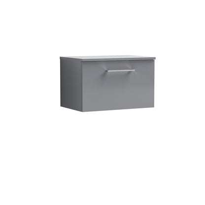 Nuie Arno 600mm Wall Hung 1 Drawer Vanity & Basin/worktop