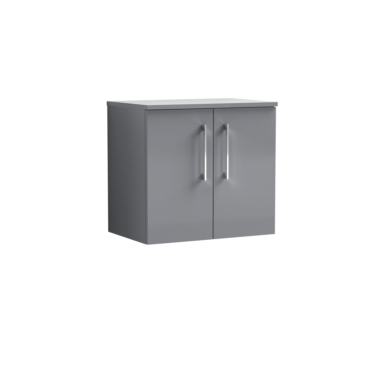 Nuie Arno 600mm Wall Hung 2 Door Vanity & Basin/Worktop