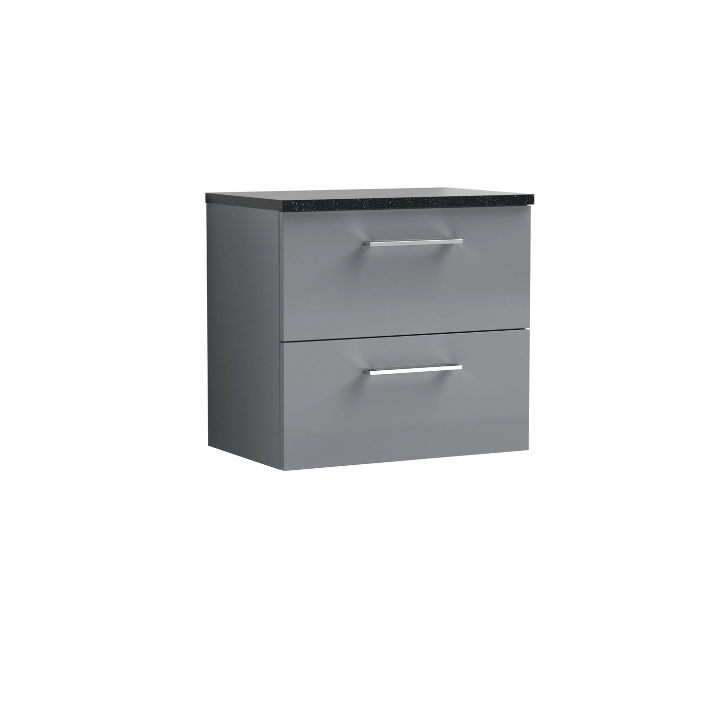 Nuie Arno 600mm Wall Hung 2 Drawer Vanity & Basin/worktop