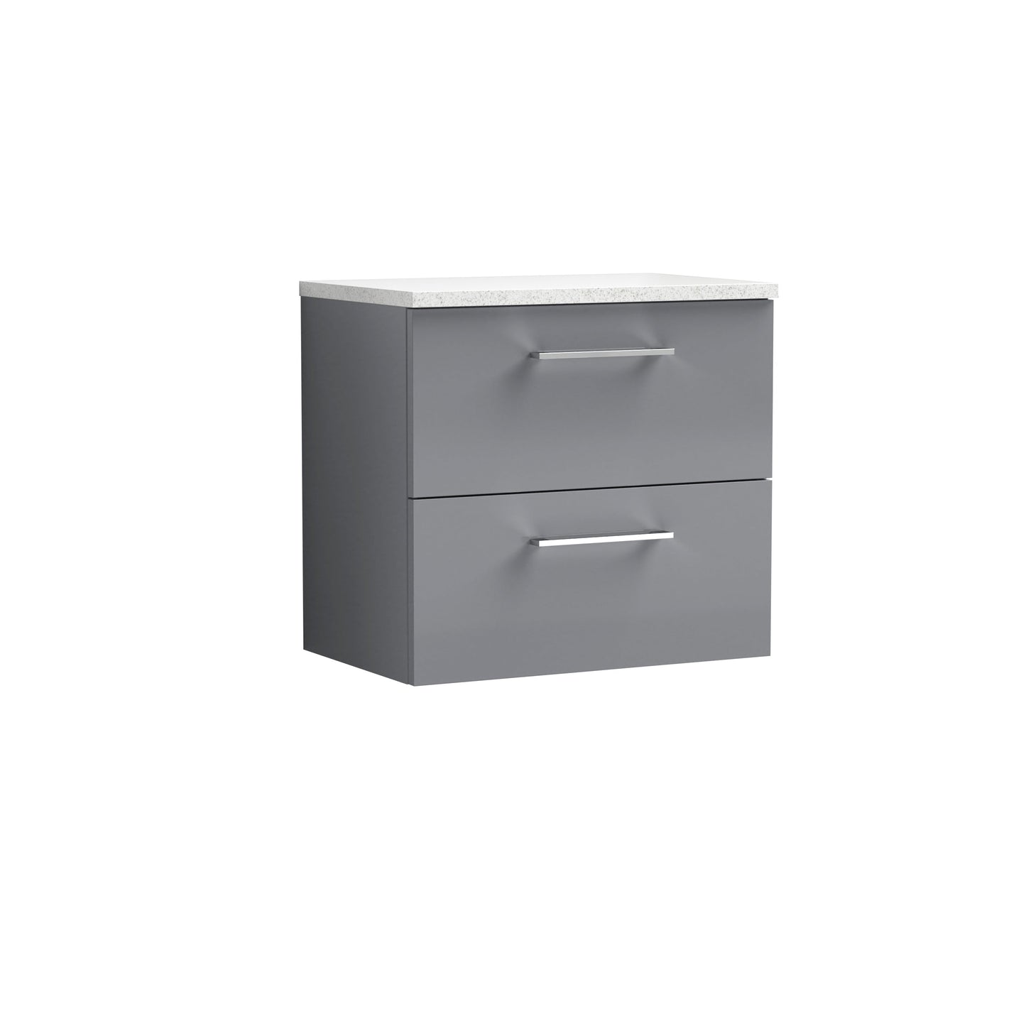 Nuie Arno 600mm Wall Hung 2 Drawer Vanity & Basin/worktop