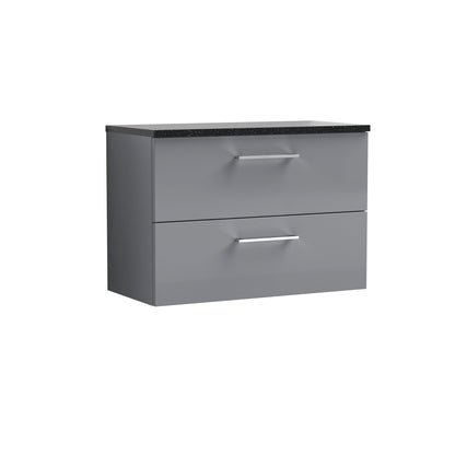 Nuie Arno 800mm Wall Hung 2 Drawer Vanity & Basin/worktop