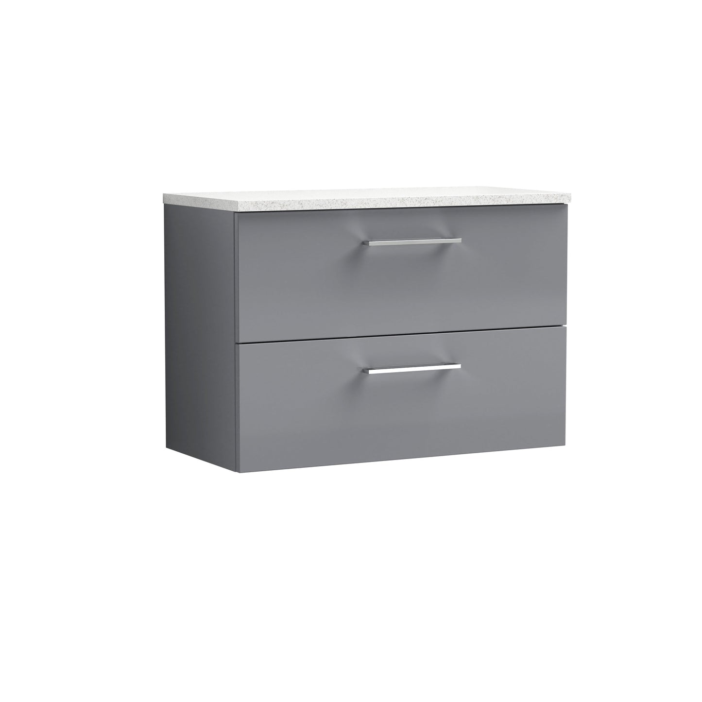 Nuie Arno 800mm Wall Hung 2 Drawer Vanity & Basin/worktop