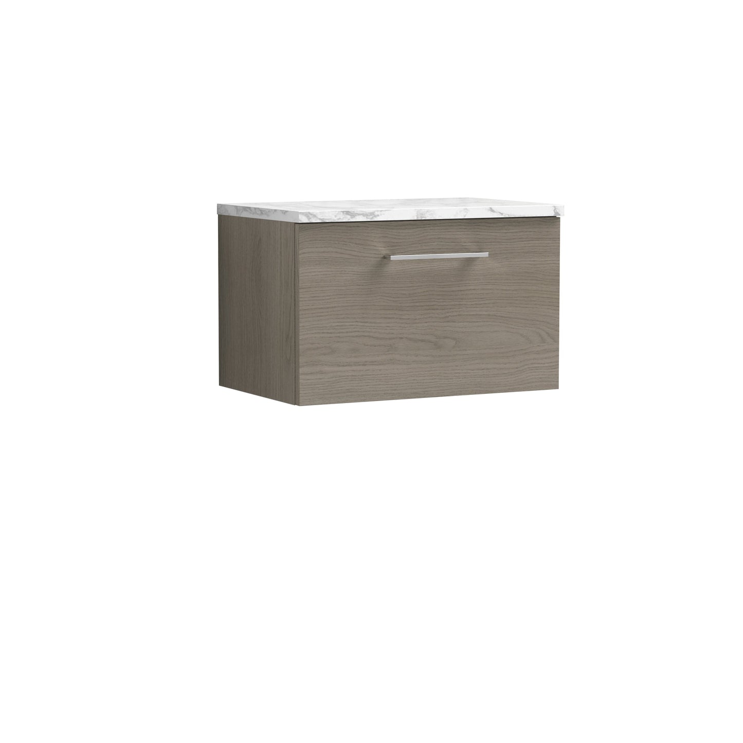 Nuie Arno 600mm Wall Hung 1 Drawer Vanity & Basin/worktop