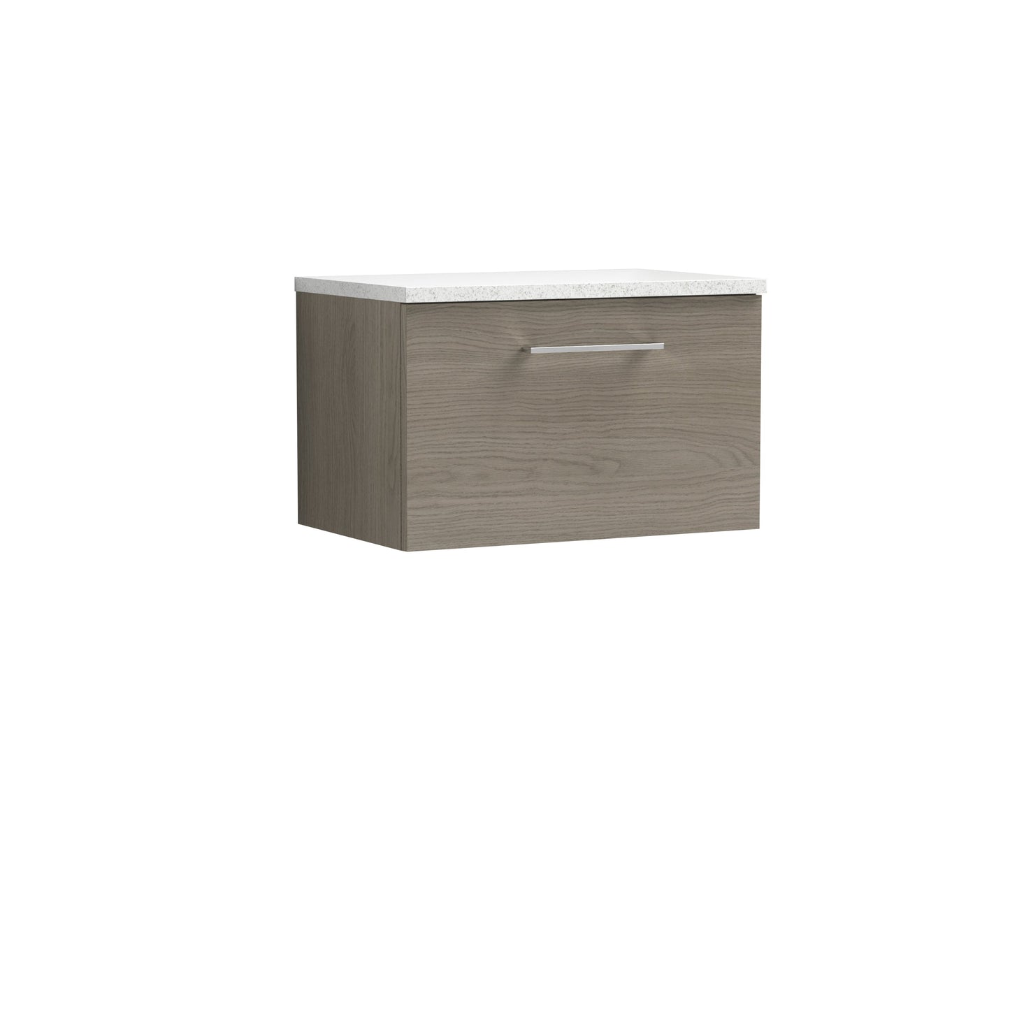 Nuie Arno 600mm Wall Hung 1 Drawer Vanity & Basin/worktop