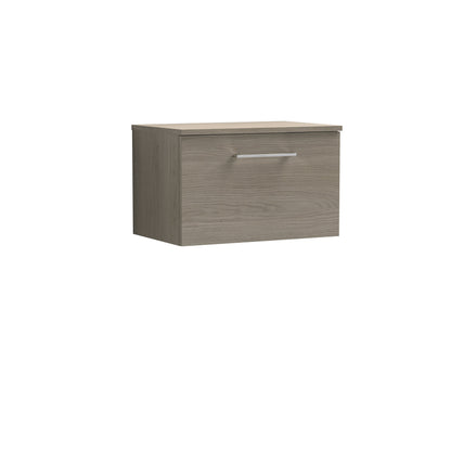 Nuie Arno 600mm Wall Hung 1 Drawer Vanity & Basin/worktop