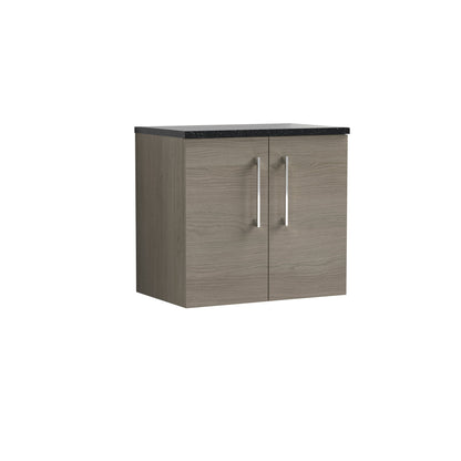 Nuie Arno 600mm Wall Hung 2 Door Vanity & Basin/Worktop