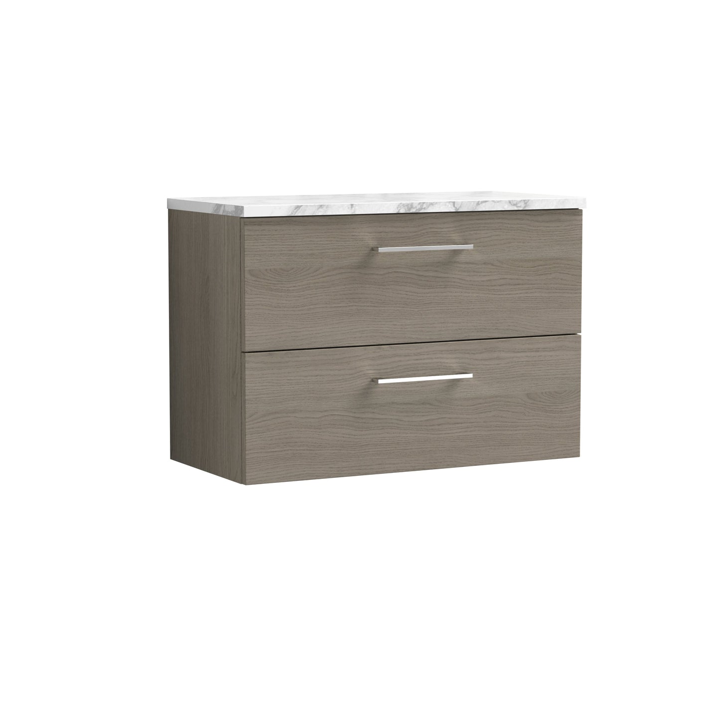 Nuie Arno 800mm Wall Hung 2 Drawer Vanity & Basin/worktop