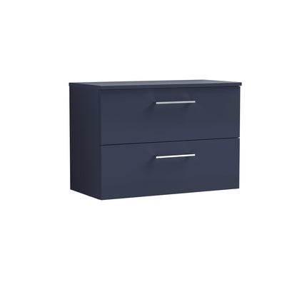 Nuie Arno 800mm Wall Hung 2 Drawer Vanity & Basin/worktop