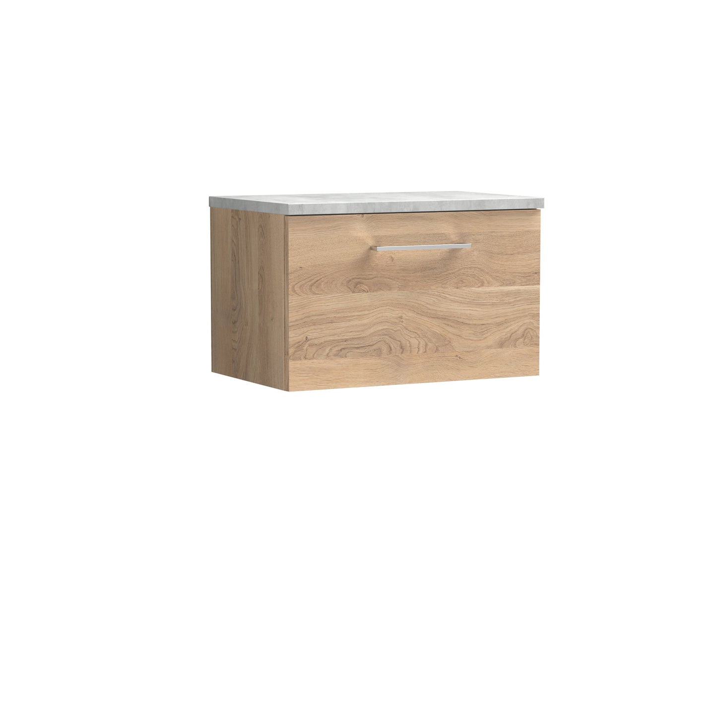 Nuie Arno 600mm Wall Hung 1 Drawer Vanity & Basin/worktop