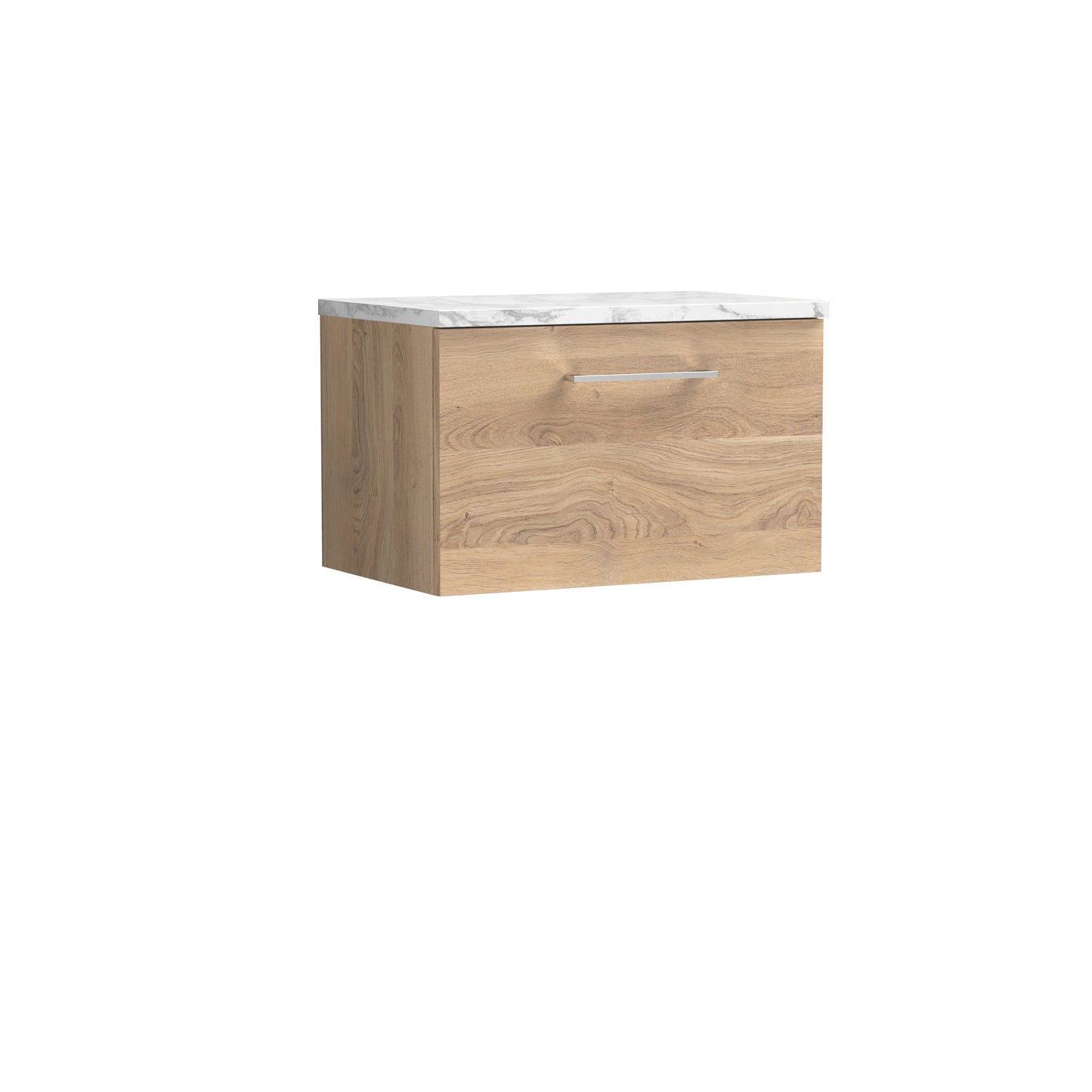 Nuie Arno 600mm Wall Hung 1 Drawer Vanity & Basin/worktop