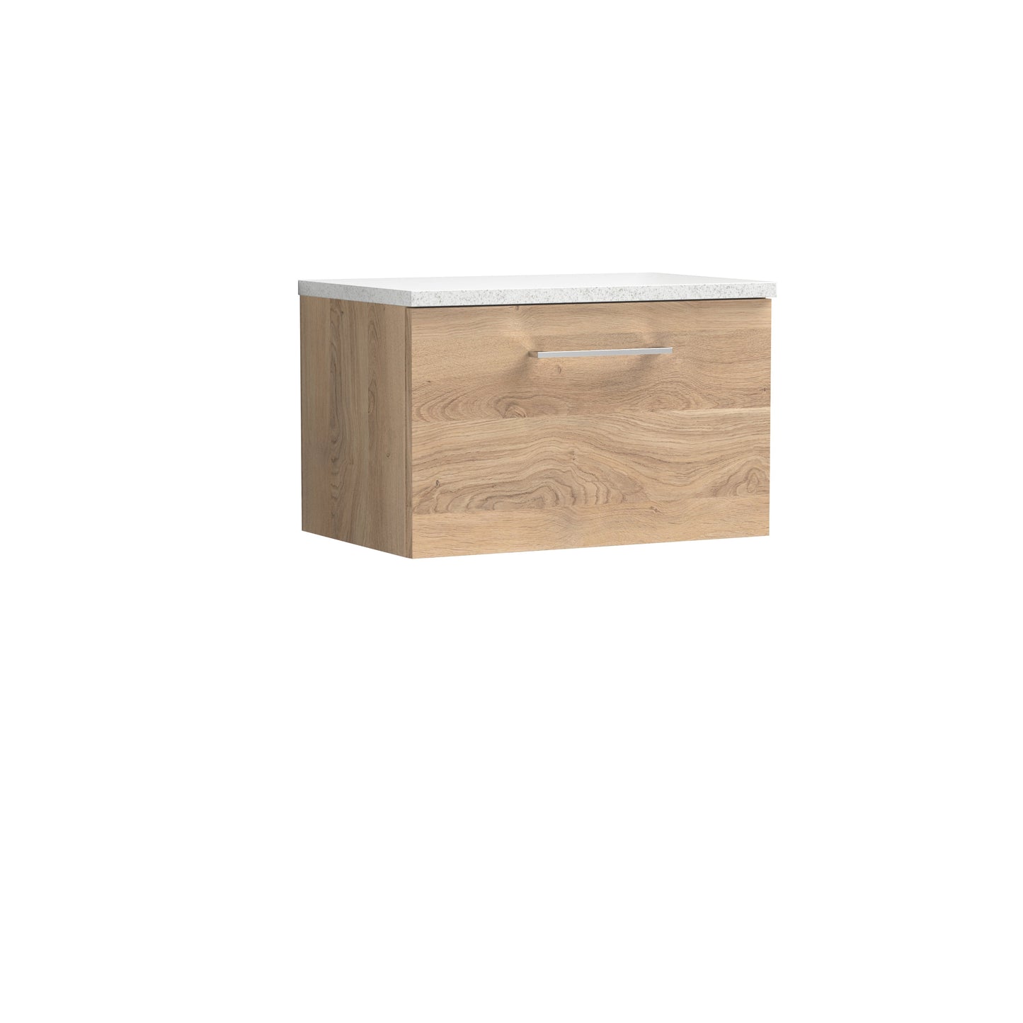 Nuie Arno 600mm Wall Hung 1 Drawer Vanity & Basin/worktop