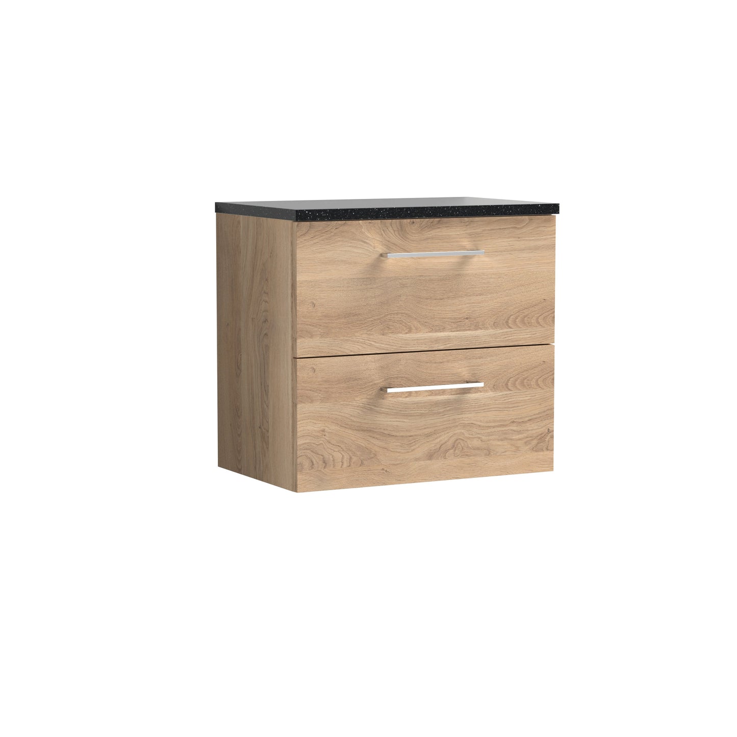 Nuie Arno 600mm Wall Hung 2 Drawer Vanity & Basin/worktop