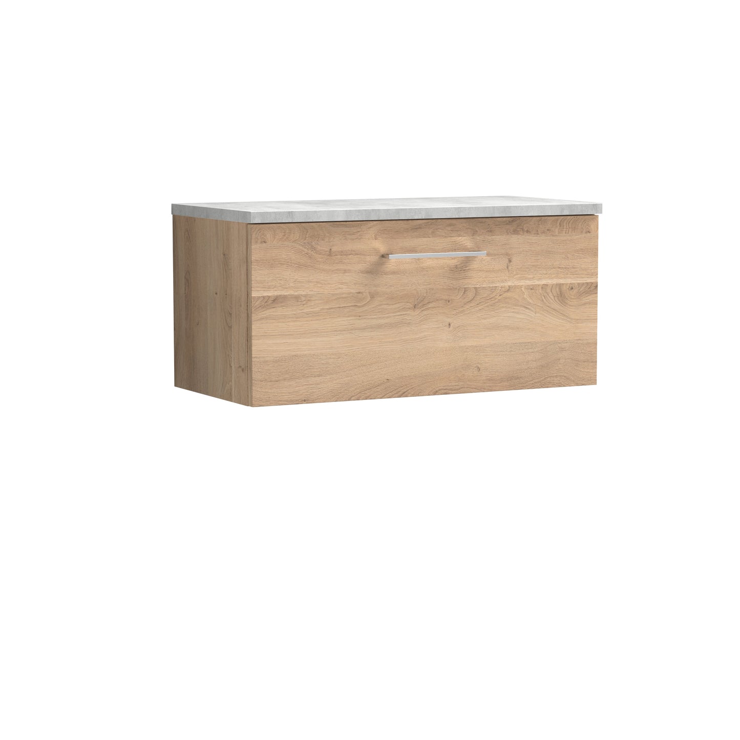 Nuie Arno 800mm Wall Hung 1 Drawer Vanity & Basin/worktop