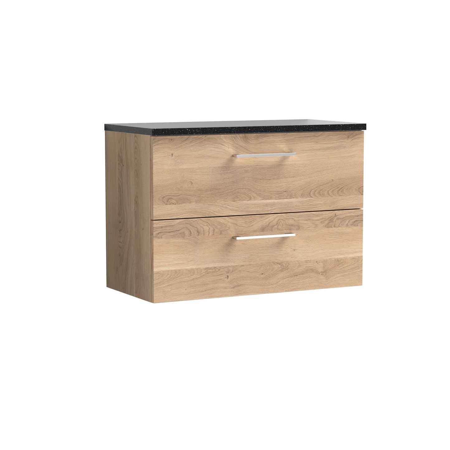 Nuie Arno 800mm Wall Hung 2 Drawer Vanity & Basin/worktop