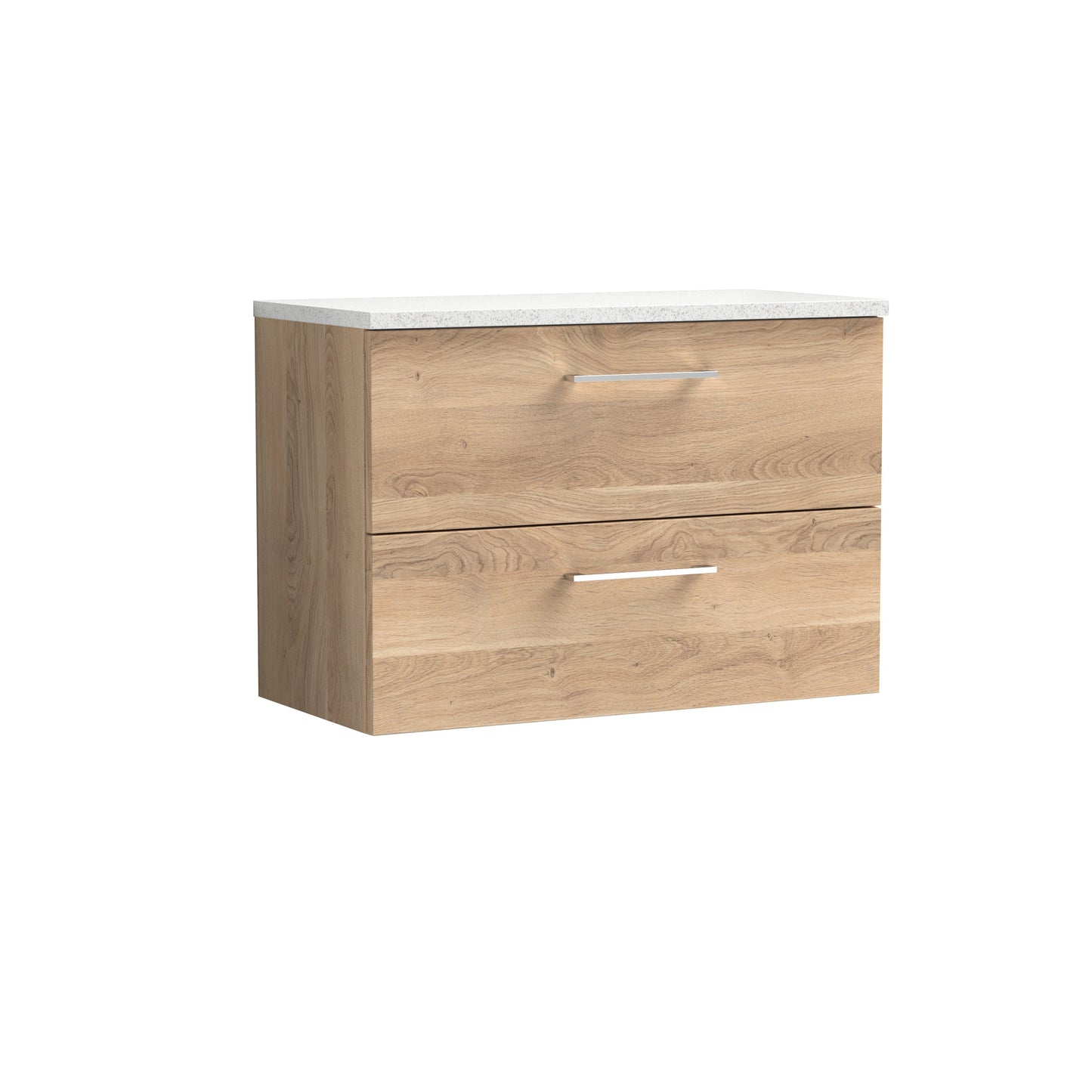 Nuie Arno 800mm Wall Hung 2 Drawer Vanity & Basin/worktop