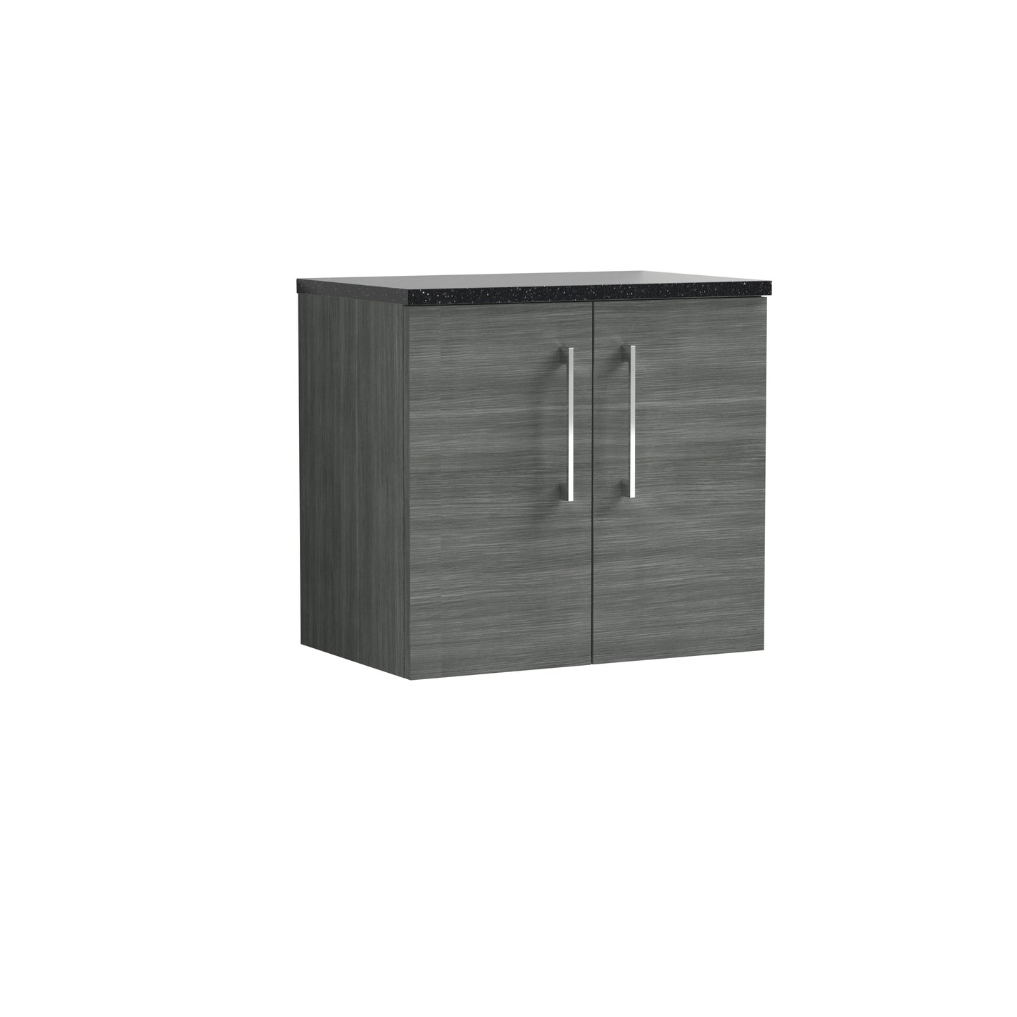 Nuie Arno 600mm Wall Hung 2 Door Vanity & Basin/Worktop