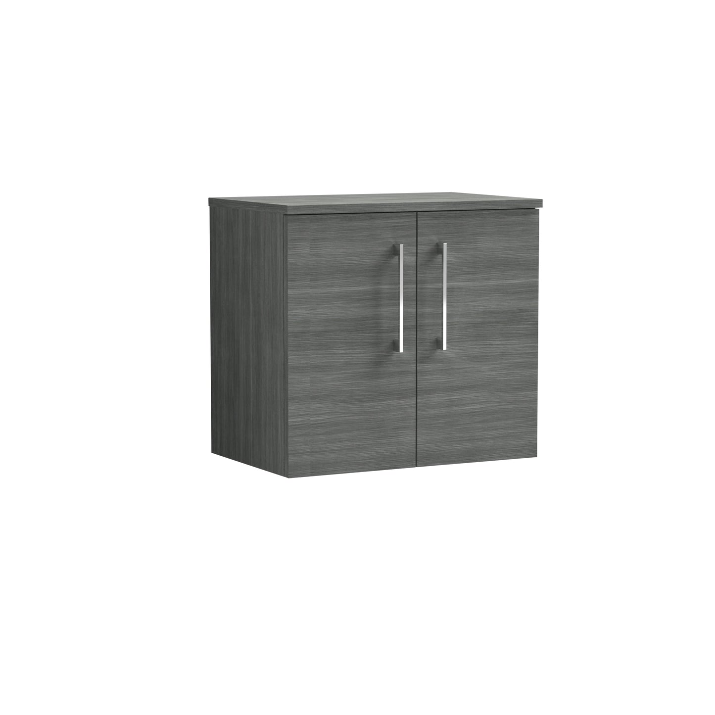 Nuie Arno 600mm Wall Hung 2 Door Vanity & Basin/Worktop