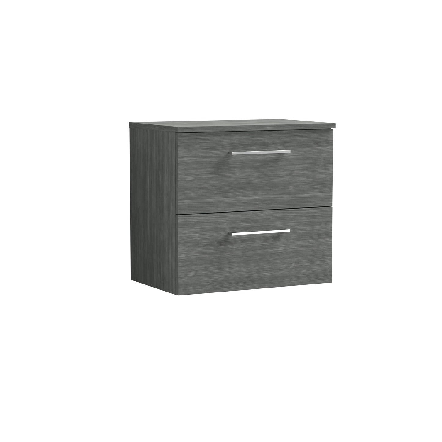 Nuie Arno 600mm Wall Hung 2 Drawer Vanity & Basin/worktop