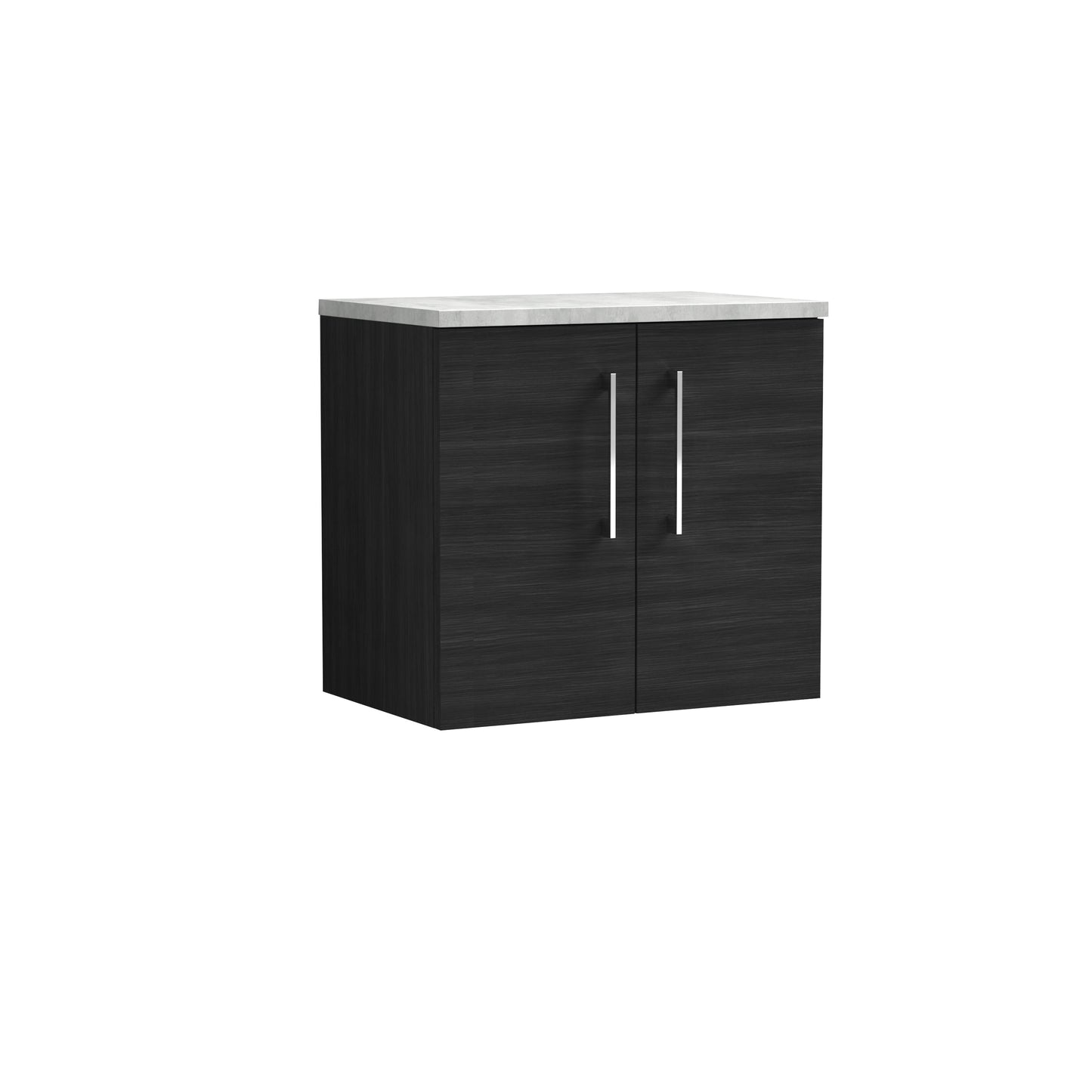 Nuie Arno 600mm Wall Hung 2 Door Vanity & Basin/Worktop