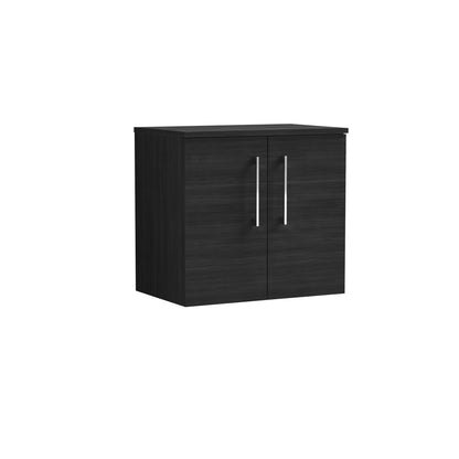 Nuie Arno 600mm Wall Hung 2 Door Vanity & Basin/Worktop