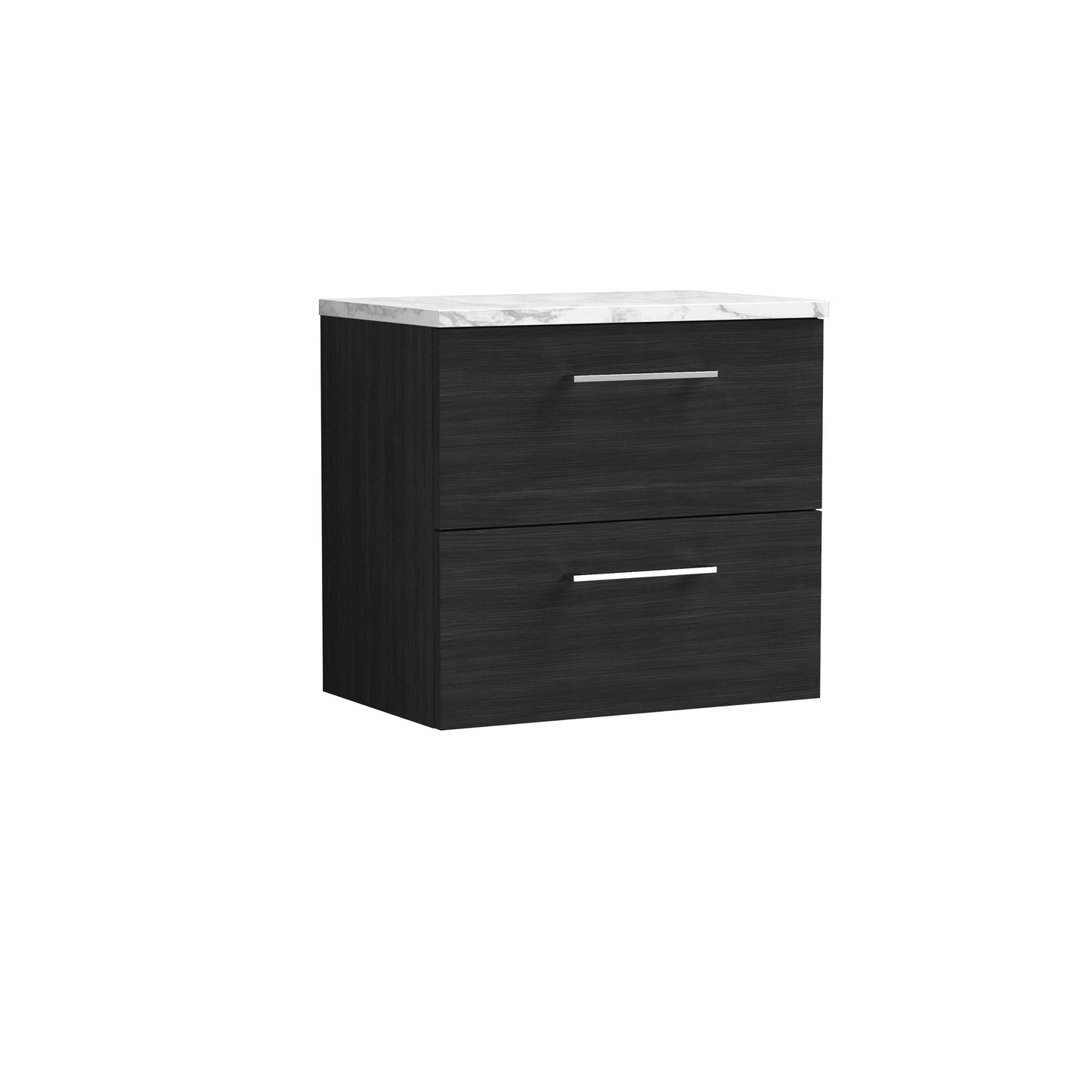 Nuie Arno 600mm Wall Hung 2 Drawer Vanity & Basin/worktop