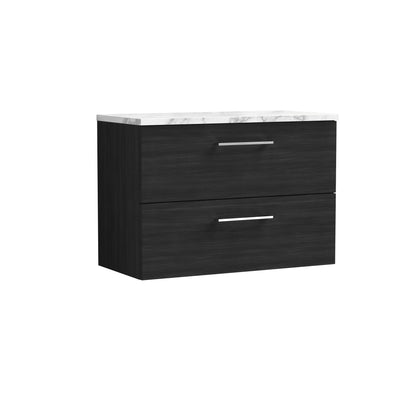 Nuie Arno 800mm Wall Hung 2 Drawer Vanity & Basin/worktop