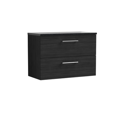 Nuie Arno 800mm Wall Hung 2 Drawer Vanity & Basin/worktop