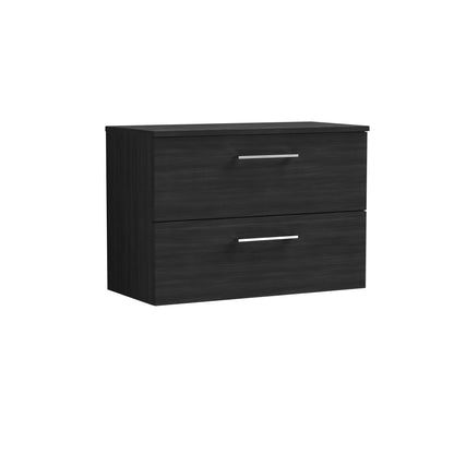 Nuie Arno 800mm Wall Hung 2 Drawer Vanity & Basin/worktop