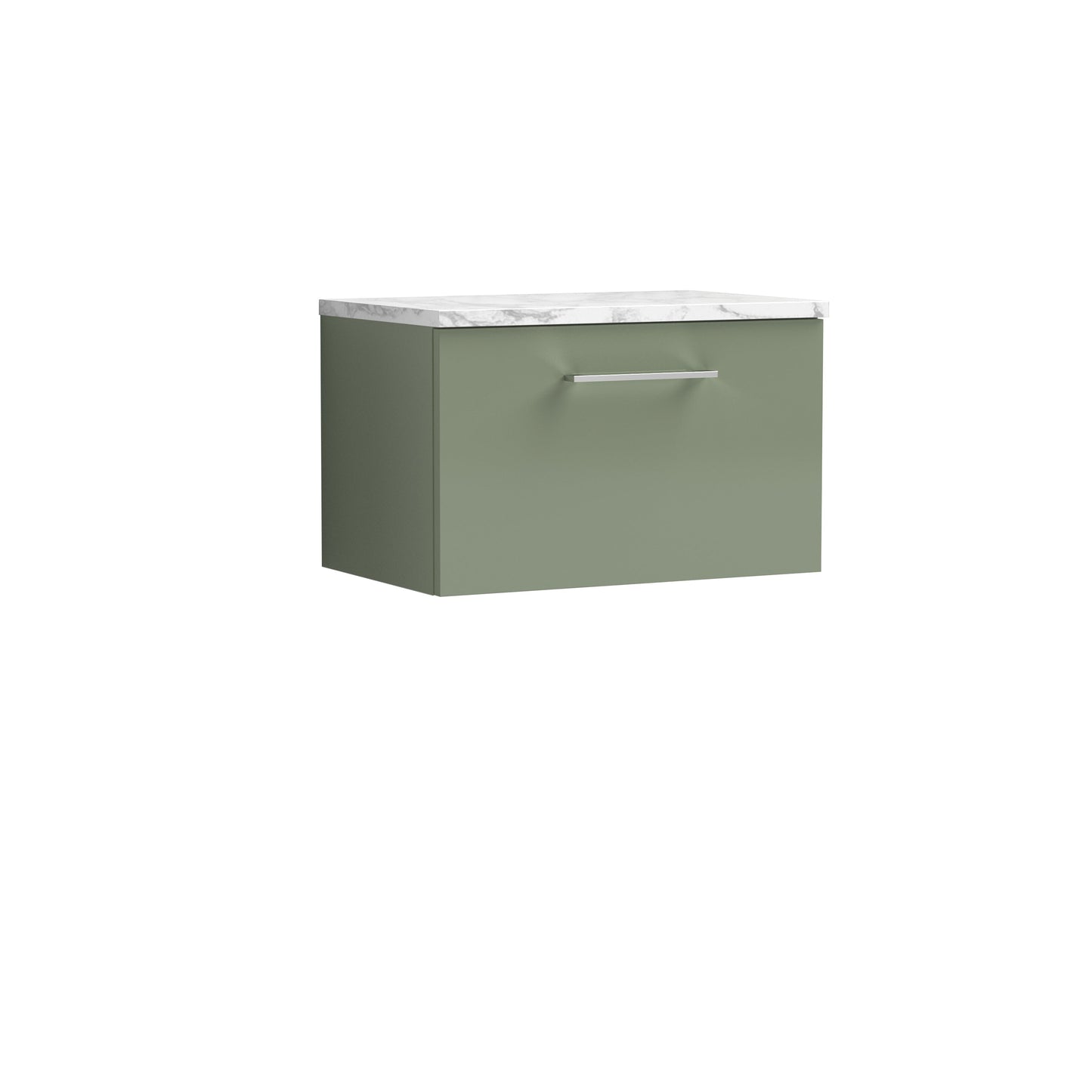 Nuie Arno 600mm Wall Hung 1 Drawer Vanity & Basin/worktop