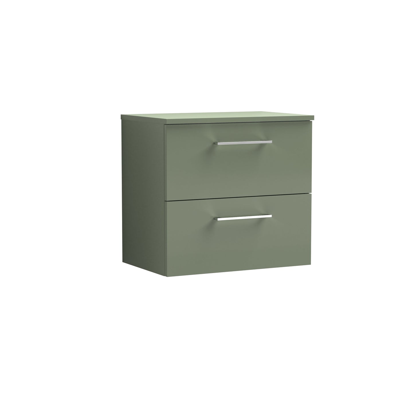 Nuie Arno 600mm Wall Hung 2 Drawer Vanity & Basin/worktop