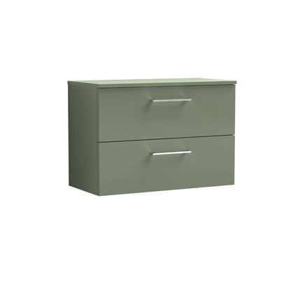 Nuie Arno 800mm Wall Hung 2 Drawer Vanity & Basin/worktop