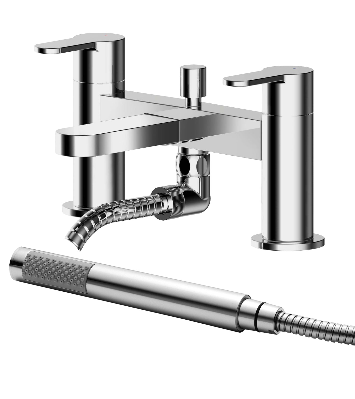 Nuie Arvan Round Bath Shower Mixer With Kit