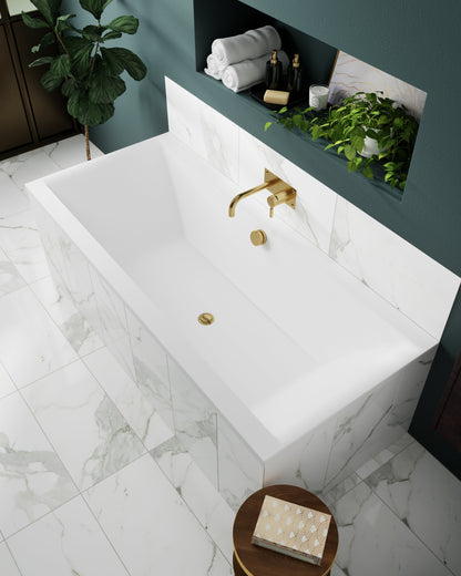 Nuie Asselby Square Double Ended Bath