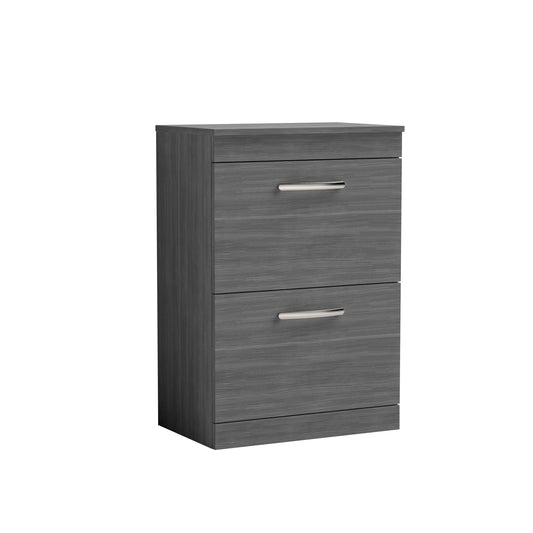 Nuie Athena Floor Standing 2-Drawer Vanity With Co-ordinating Worktop