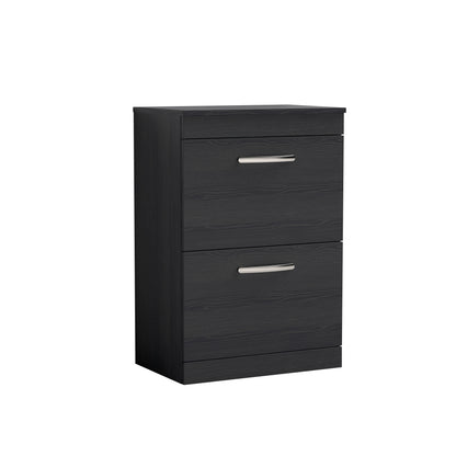 Nuie Athena Floor Standing 2-Drawer Vanity With Co-ordinating Worktop