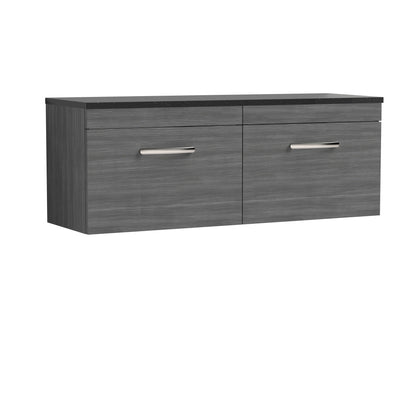 Nuie Athena Wall Hung 2-Drawer Unit & Laminate Worktop