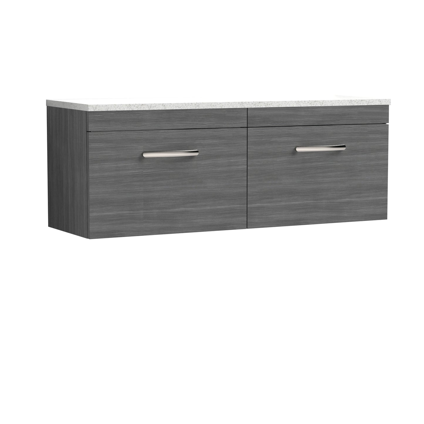 Nuie Athena Wall Hung 2-Drawer Unit & Laminate Worktop