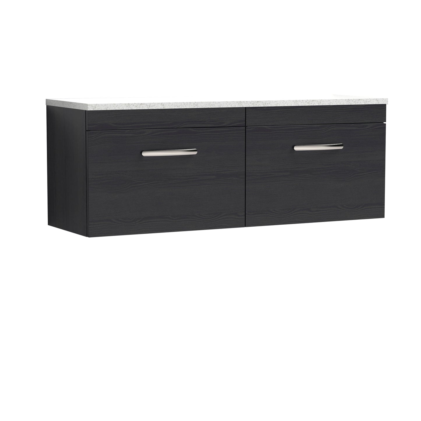 Nuie Athena Wall Hung 2-Drawer Unit & Laminate Worktop