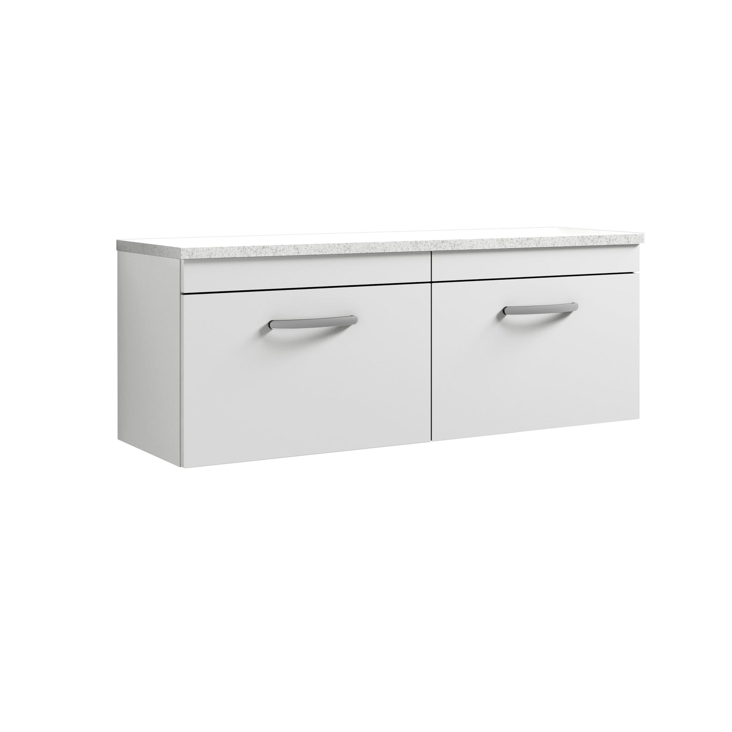 Nuie Athena Wall Hung 2-Drawer Unit & Laminate Worktop