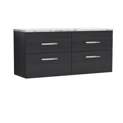 Nuie Athena 1200mm Wall Hung 4-Drawer Unit & Laminate Worktop